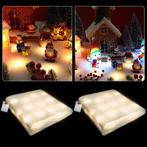 fake snow table cloth|Amazon.com: Lighted Snow Table Runner.